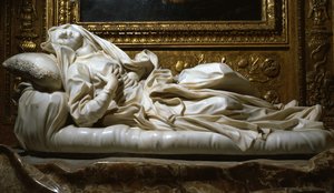 祝福されたルドヴィカアルベルトーニ、1674年（大理石）